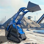 Pemuat Trek Mini Skid Steer Dengan Lampiran